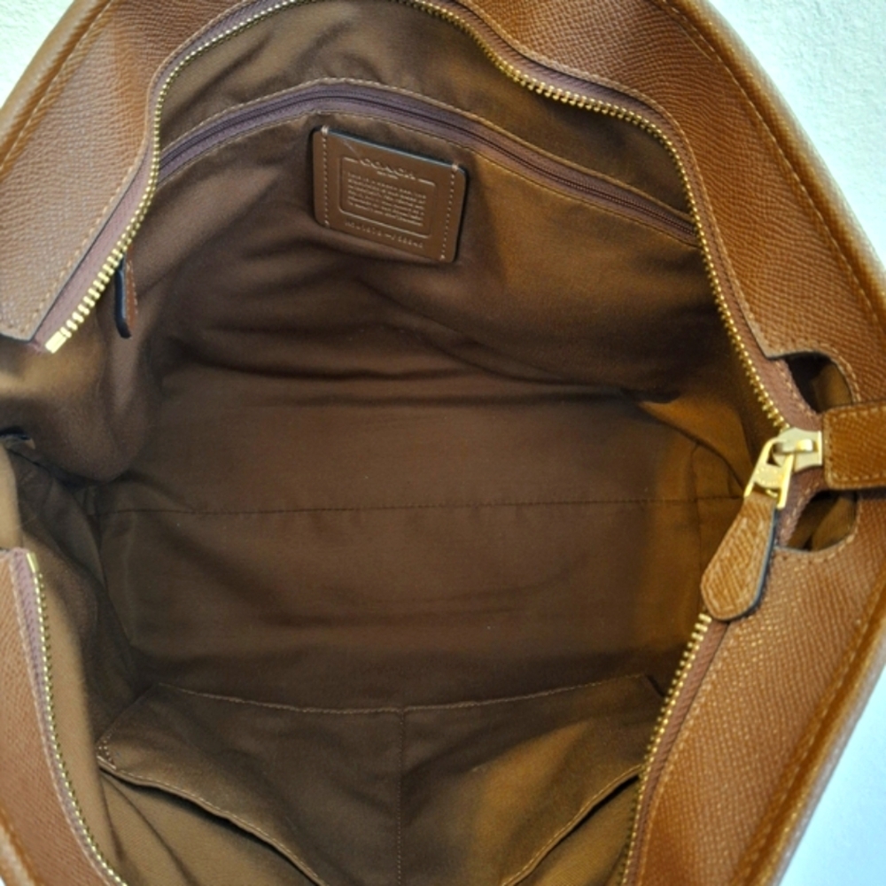 Coach Brown Leather Tote Bag - Picture 7 of 7